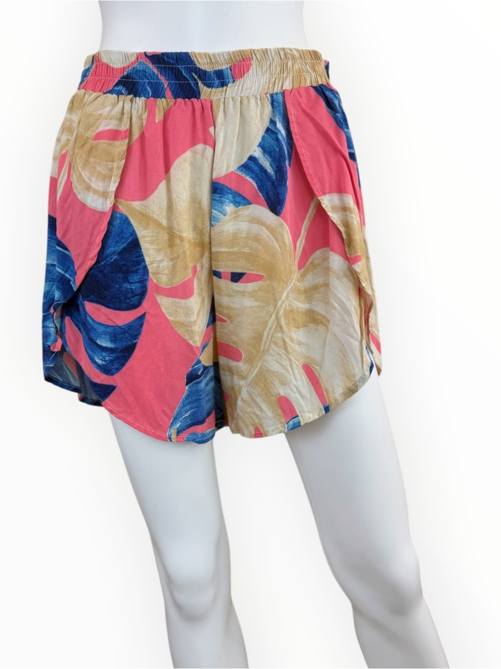 Farm Rio Tropical Print Elastic Waist Shorts Size L G1019
